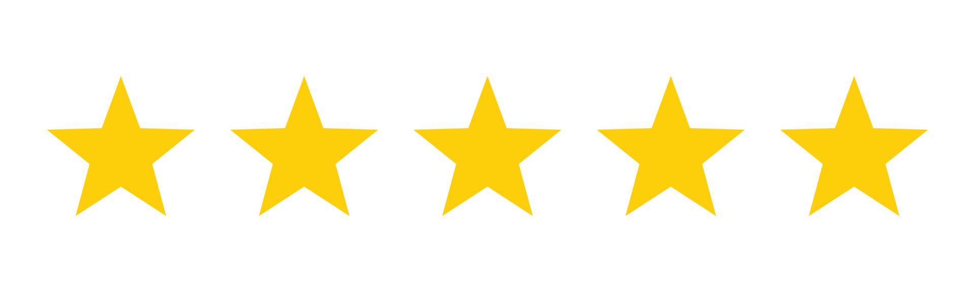Icono de estrellas que representa la valoración de 4,9 en Google Reviews